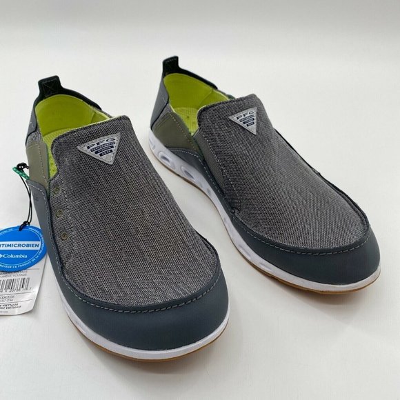 Columbia Men's PFG Bahama Vent High-Tide Slip-on Shoes sz 8 Gray BM0157-036 NEW - Picture 2 of 6